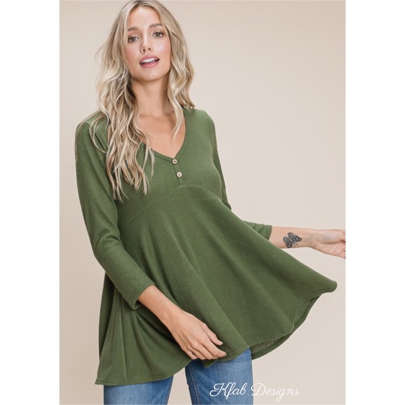 ❤️LAST! V Neck Soft Knit High Waist Top! - Picture 5 of 10